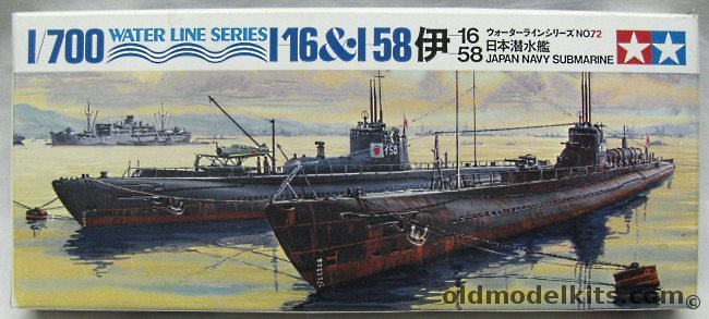 Tamiya 1/700 IJN I-16 and I-58 Submarines, WLS072 plastic model kit